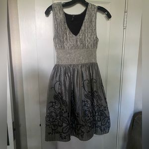 silver peplum dress!